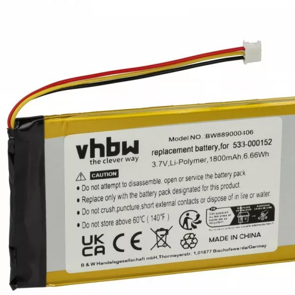 Billentyűzet - Logitech 533-000152, 533-000204 - 1500 mAh 3.7 V Li-polymer - Utángyártott