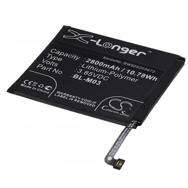 LG BL-M03, EAC64791001 - 2800 mAh 3.85 V Li-polymer - Utángyártott telefon akku