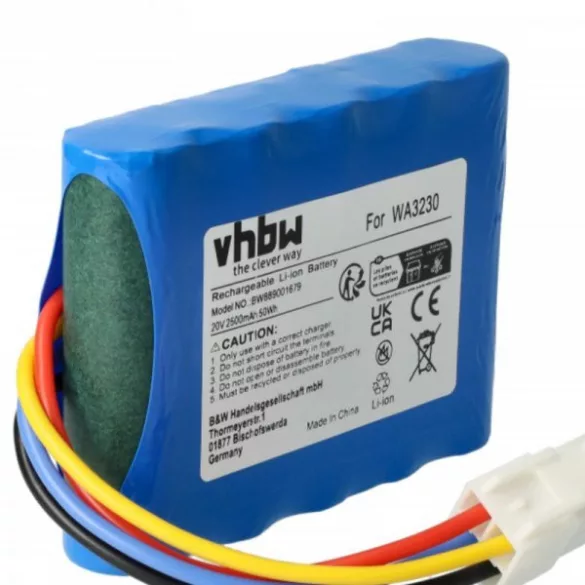 Fűnyíró Landxcape LA0002, LA0001 - 2500 mAh 20 V Li-Ion - Utángyártott akku - VHBW
