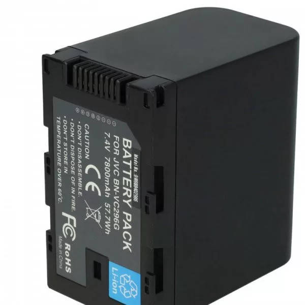 JVC BN-VC298G, BN-VC296G, BN-VC264G - 7800 mAh 7.4 V Li-Ion - Utángyártott kamera akku