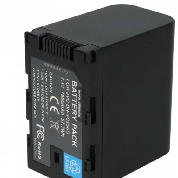 JVC BN-VC298G, BN-VC296G, BN-VC264G - 7800 mAh 7.4 V Li-Ion - Utángyártott kamera akku - VHBW