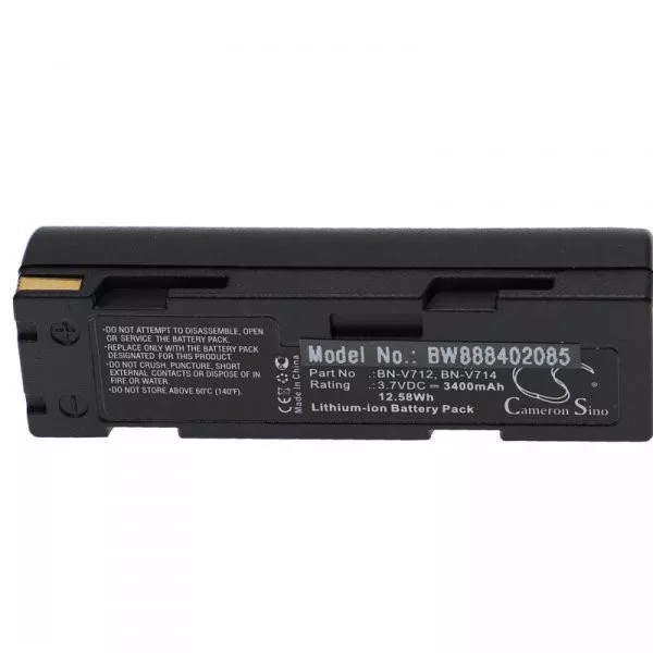 JVC BN-V712, BN-V714U, BN-V714, BN-V712U - 3400 mAh 3.7 V Li-Ion - Utángyártott kamera akku