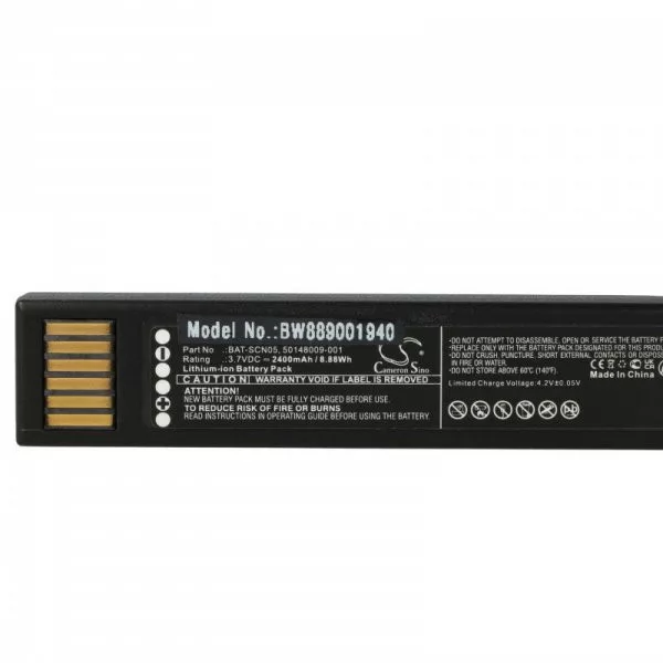 Honeywell 50148009-001, BAT-SCN05 - 2400 mAh 3.7 V Li-Ion Utángyártott vonalkód olvasó akku Honeywell 50148009-001, BAT-SCN05 - 2400 mAh 3.7 V Li-Ion Utángyártott vonalkód olvasó akku