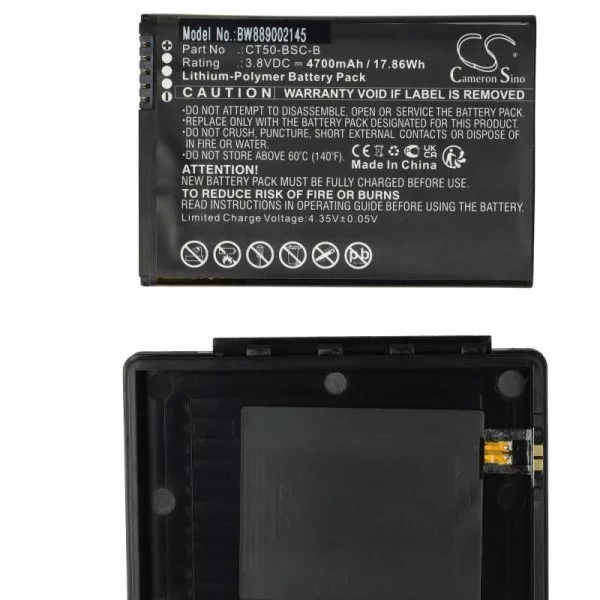 Adatgyűjtő - Honeywell CT50-BSC-B, 318-055-018 - 4700mAh, 3.8V - Utángyártott akku Adatgyűjtő - Honeywell CT50-BSC-B, 318-055-018 - 4700mAh, 3.8V - Utángyártott akku