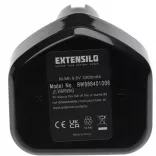 Szerszámgép akku Hitachi EB 920HS, B3, EB914S, EB914, EB912S, EB9 - 3300 mAh, 9.6 V, NiMH - Utángyártott akku - VHBW