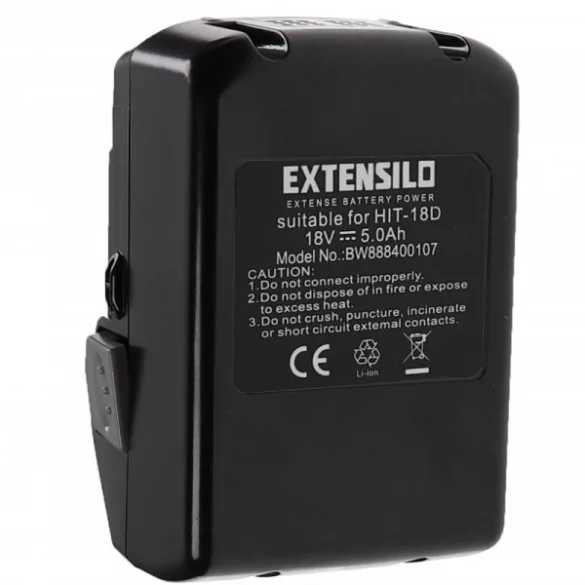 Szerszámgép akku Hitachi / Hikoki 33055, 330068, 330067, 330139 - 5000 mAh, 18 V, Li-Ion - Utángyártott akku - VHBW
