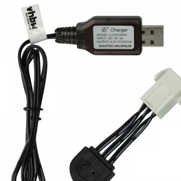 USB Töltőkábel Himoto HSP 9.6V for GPToys RC Batteries SM-6P csatlakozó - 50 cm 9.6 V - Utángyártott USB Töltőkábel Himoto HSP 9.6V for GPToys RC Batteries SM-6P csatlakozó - 50 cm 9.6 V - Utángyártott