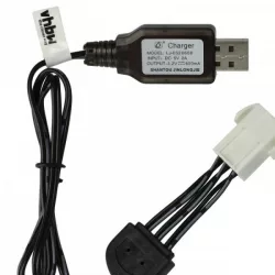   USB Töltőkábel Himoto HSP 9.6V for GPToys RC Batteries SM-6P csatlakozó - 50 cm 9.6 V - Utángyártott