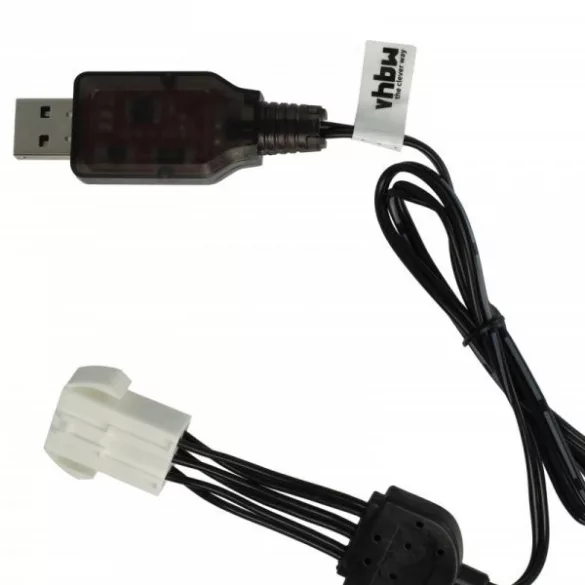 USB Töltőkábel Himoto HSP 9.6V for GPToys RC Batteries SM-6P csatlakozó - 50 cm 9.6 V - Utángyártott - VHBW