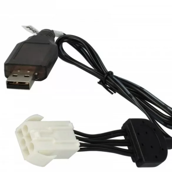 USB Töltőkábel Himoto HSP 9.6V for GPToys RC Batteries SM-6P csatlakozó - 50 cm 9.6 V - Utángyártott - VHBW