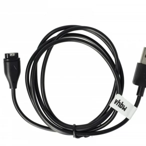 Töltőkábel Garmin 8013048 Garmin Fitness Tracker - USB A Kábel, 100cm, fekete - Utángyártott - VHBW