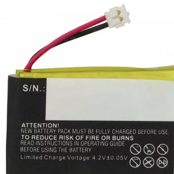 Okosóra - Garmin 361-00117-00, 361-00097-00 - 180 mAh 3.7 V Li-polymer - utángyártott akku - VHBW