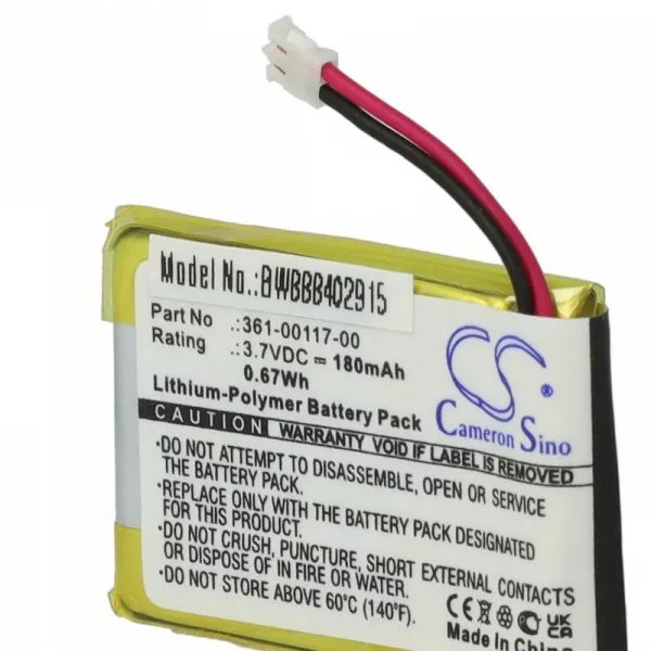 Okosóra - Garmin 361-00117-00, 361-00097-00 - 180 mAh 3.7 V Li-polymer - utángyártott akku