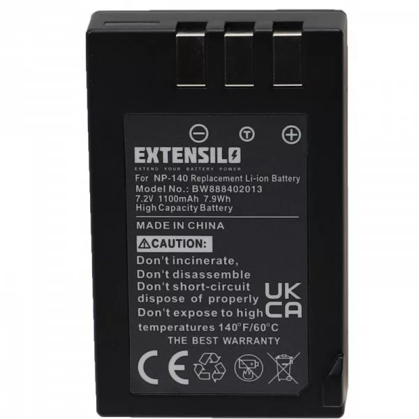 Fujifilm NP-140 - 1100mAh, 7.2V, Li-Ion - Utángyártott Kamera akku Fujifilm NP-140 - 1100mAh, 7.2V, Li-Ion - Utángyártott Kamera akku