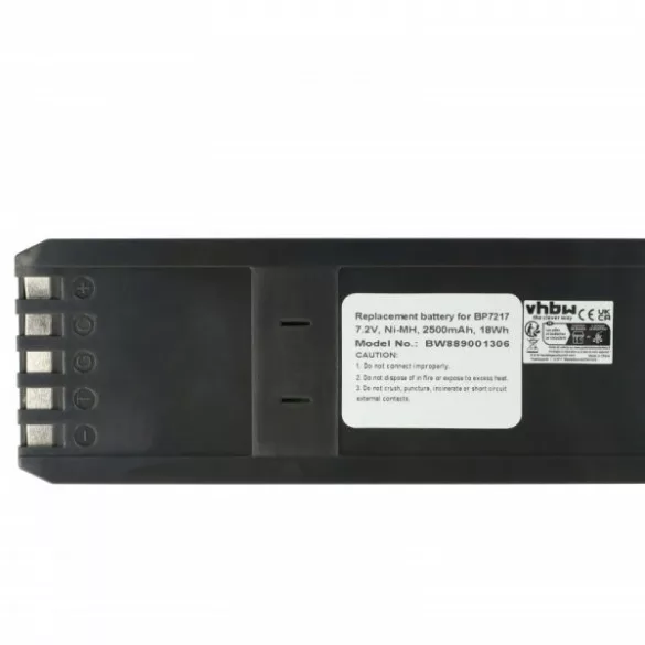 Fluke ersetzt BP7217. 2500mAh Utángyártott akku - VHBW