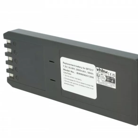 Fluke ersetzt BP7217. 2500mAh Utángyártott akku - VHBW