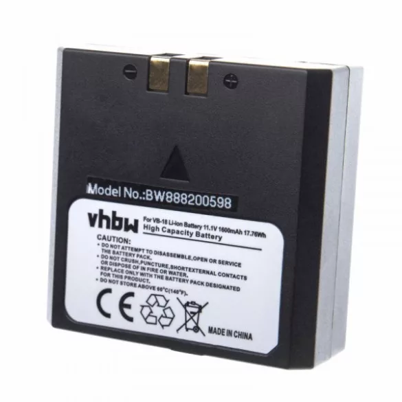 Flashpoint FPLFSMZLRB - 1600 mAh 11.1 V Li-Ion - Utángyártott vaku akkumulátor - VHBW
