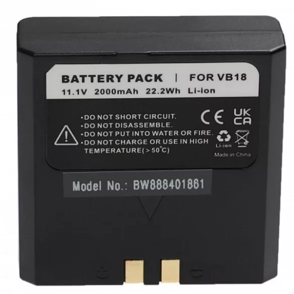Flashpoint FPLFSMZLRB - 2000 mAh 11.1 V Li-Ion - Utángyártott vaku akkumulátor - VHBW