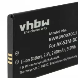   Emporia AK-S3M - 2500 mAh 3.8 V Li-polymer - utángyártott mobiltelefon akku