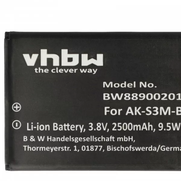 Emporia AK-S3M - 2500 mAh 3.8 V Li-polymer - utángyártott mobiltelefon akku
