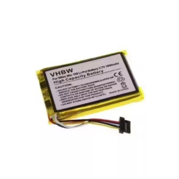 GPS Mitac Mio E3MIO2135211 - 1800mAh, 3.7V - Utángyártott akku - VHBW