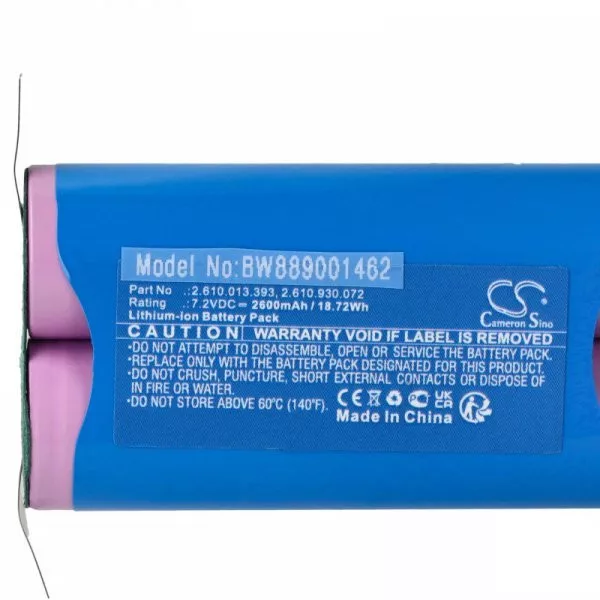   Szerszámgép akku Dremel 2.610.013.393, 2.610.930.072 - 2600 mAh, 7.2 V, Li-Ion - Utángyártott akku
