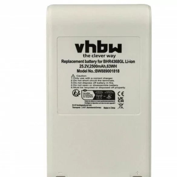 Dreame P2046-7S1P-BCB, 3027689, P2046-7S1P-BCA for Dreame 2500mAh, 25.2V, Li-Ion - Utángyártott porszívó akku - VHBW