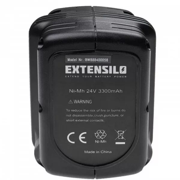 Szerszámgép akku Dewalt DE0240-XJ, DE0240, DE0243, DE0241 - 3300 mAh, 24 V, NiMH - Utángyártott akku