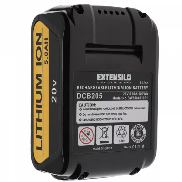 Szerszámgép akku Dewalt DCB182, DCB183 - 5000 mAh, 20 V, Li-Ion - Utángyártott akku