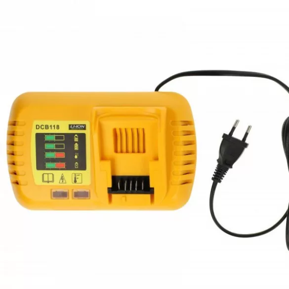 Szerszámgép akkutöltő DCB118 for Dewalt szerszámgép Batteries 18 V - Utángyártott - VHBW