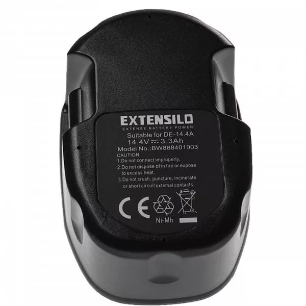 Szerszámgép akku Dewalt DE9092, DE9091, DE9094, DC9091, DE9038 - 3300 mAh, 14.4 V, NiMH - Utángyártott akku