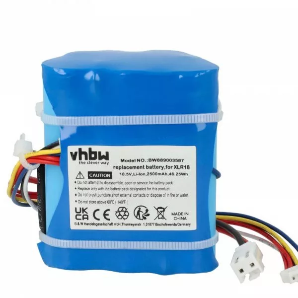 DeLonghi XLR18 for DeLonghi 2500mAh, 18.5V, Li-Ion - Utángyártott porszívó akku