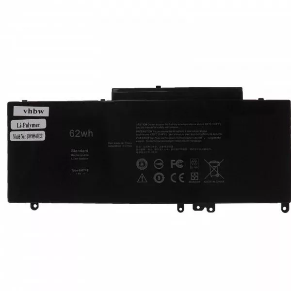 Dell 079VRK, 0G5M10, 1KY05, 0WYJC2, 451-BBLL - 8100 mAh 7.6 V Li-polymer - Utángyártott notebook akku Dell 079VRK, 0G5M10, 1KY05, 0WYJC2, 451-BBLL - 8100 mAh 7.6 V Li-polymer - Utángyártott notebook akku