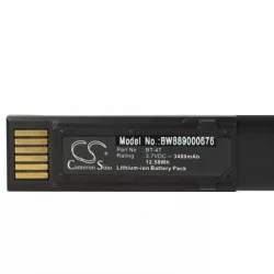   Datalogic 128004721, BT-47, RBP-GM45 - 3400 mAh 3.7 V Li-Ion Utángyártott vonalkód olvasó akku