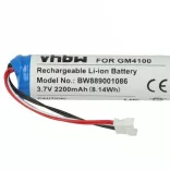 Datalogic 128000894, BT-8, RBP-4000 - 2200 mAh 3.7 V Li-Ion Utángyártott vonalkód olvasó akku - VHBW