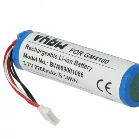 Datalogic 128000894, BT-8, RBP-4000 - 2200 mAh 3.7 V Li-Ion Utángyártott vonalkód olvasó akku - VHBW