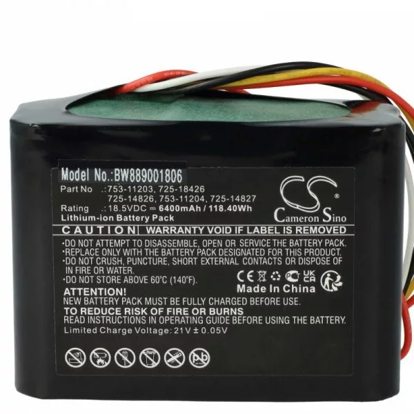 Fűnyíró Cub Cadet 725-14826, 725-14827, 725-18426 - 6400 mAh 18.5 V Li-Ion - Utángyártott akku Fűnyíró Cub Cadet 725-14826, 725-14827, 725-18426 - 6400 mAh 18.5 V Li-Ion - Utángyártott akku