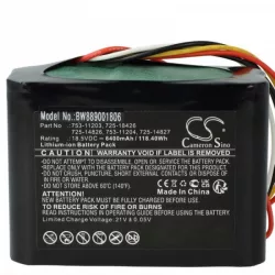   Fűnyíró Cub Cadet 725-14826, 725-14827, 725-18426 - 6400 mAh 18.5 V Li-Ion - Utángyártott akku