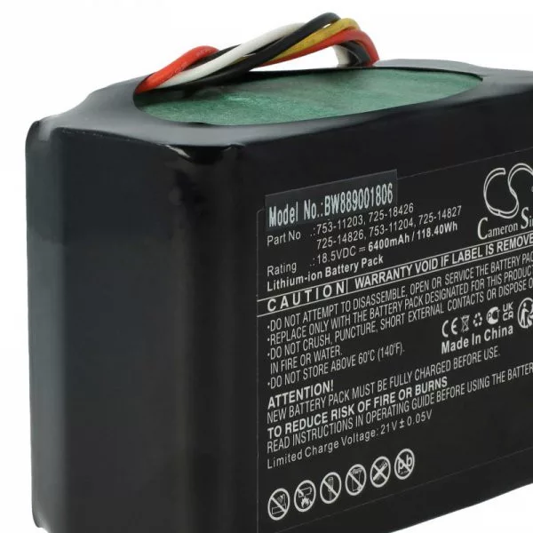 Fűnyíró Cub Cadet 725-14826, 725-14827, 725-18426 - 6400 mAh 18.5 V Li-Ion - Utángyártott akku