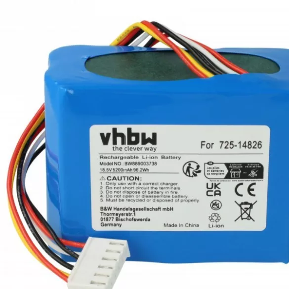 Fűnyíró Cub Cadet 725-14826, 725-14827, 725-18426 - 5200 mAh 18.5 V Li-Ion - Utángyártott akku - VHBW