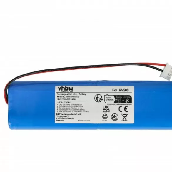 Chuango CL059 for Chuango 2200mAh, 14.4V, Li-Ion - Utángyártott porszívó akku - VHBW