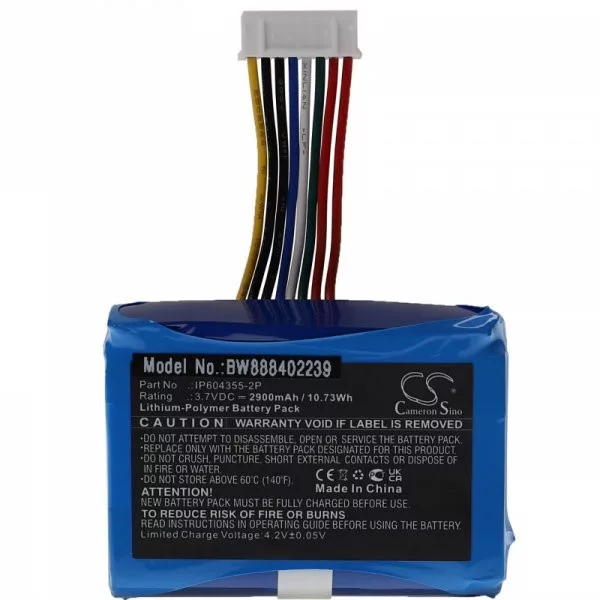Card Reader Castles IP604355-2P - 2900 mAh 3.7 V Li-polymer - Utángyártott pos terminál akkumulátor