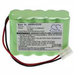   Egészségügyi eszköz - Cardioline 88888089, 120176, 110176, 6113 - 2000 mAh 12 V NiMH - Utángyártott akku
