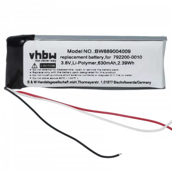 Fejhallgató -  Bose 792200-0010 - 630 mAh 3.8 V Li-Ion - Utángyártott akku