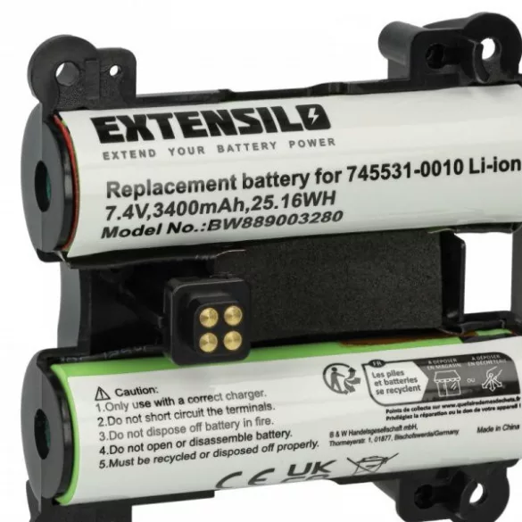 Bose 745531-0010 - Li-Ion 3400 mAh - Utángyártott hangszóró akku - VHBW