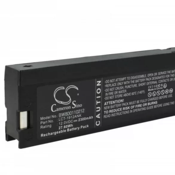 Egészségügyi eszköz - BLAUPUNKT CR-2000S - 2300 mAh 12 V AGM - Utángyártott akku - VHBW