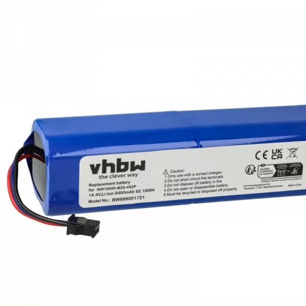 akku Proscenic M7 Pro, M8 Pro, Lydsto R1, Roidmi Eve Plus 6400mAh, 14.4V, Li-Ion - Utángyártott porszívó akku akku Proscenic M7 Pro, M8 Pro, Lydsto R1, Roidmi Eve Plus 6400mAh, 14.4V, Li-Ion - Utángyártott porszívó akku