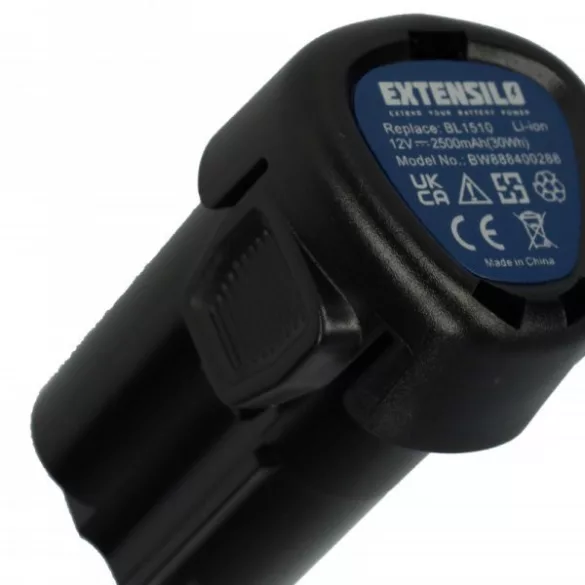 Szerszámgép akku Black & Decker BL1310, BL1110, BL1510, LB12 - 2500 mAh, 12 V, Li-Ion - Utángyártott akku - VHBW