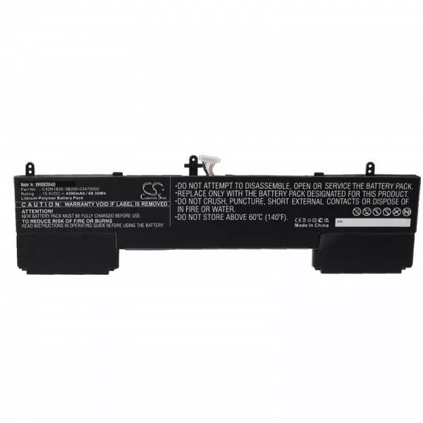Asus C42N1839, 0B200-03470000 - 4500 mAh 15.4 V Li-polymer, fekete - Utángyártott notebook akku