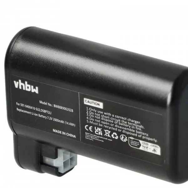 AEG S91-0400410-SU2, OSBP72LI for Electrolux 2000mAh, 7.2V, Li-Ion - Utángyártott porszívó akku AEG S91-0400410-SU2, OSBP72LI for Electrolux 2000mAh, 7.2V, Li-Ion - Utángyártott porszívó akku